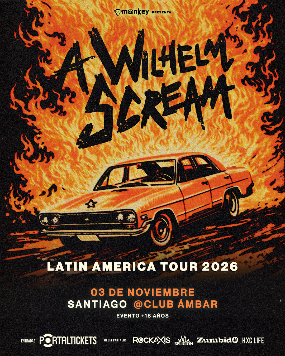 Concurso: A Wilhelm Scream vuelve a Chile